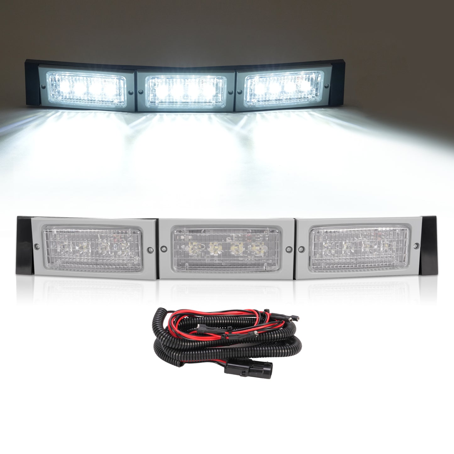 Solid Spare 3PCS Led Flood Beam Lamp Headlight For John Deere 4050 4450 4055 4255 #RE306510