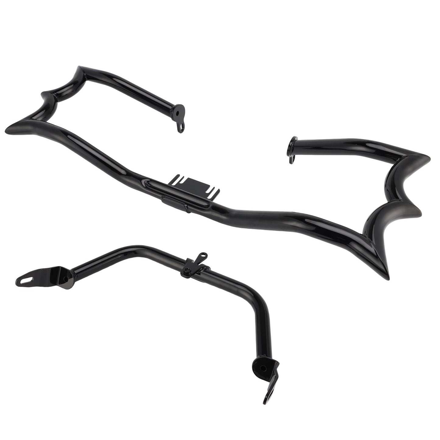 Engine Guard Crash Bar&Fairing Bracket Kit Black For Touring Road King Street