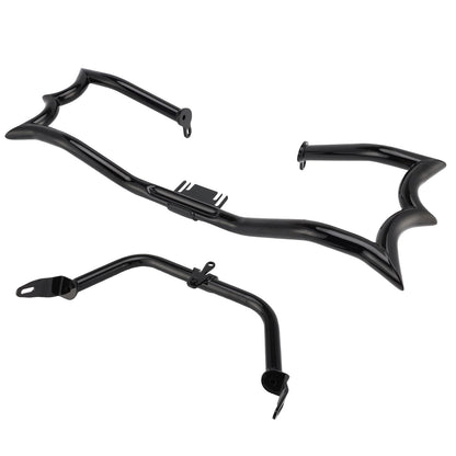 Engine Guard Crash Bar&Fairing Bracket Kit Black For Touring Road King Street