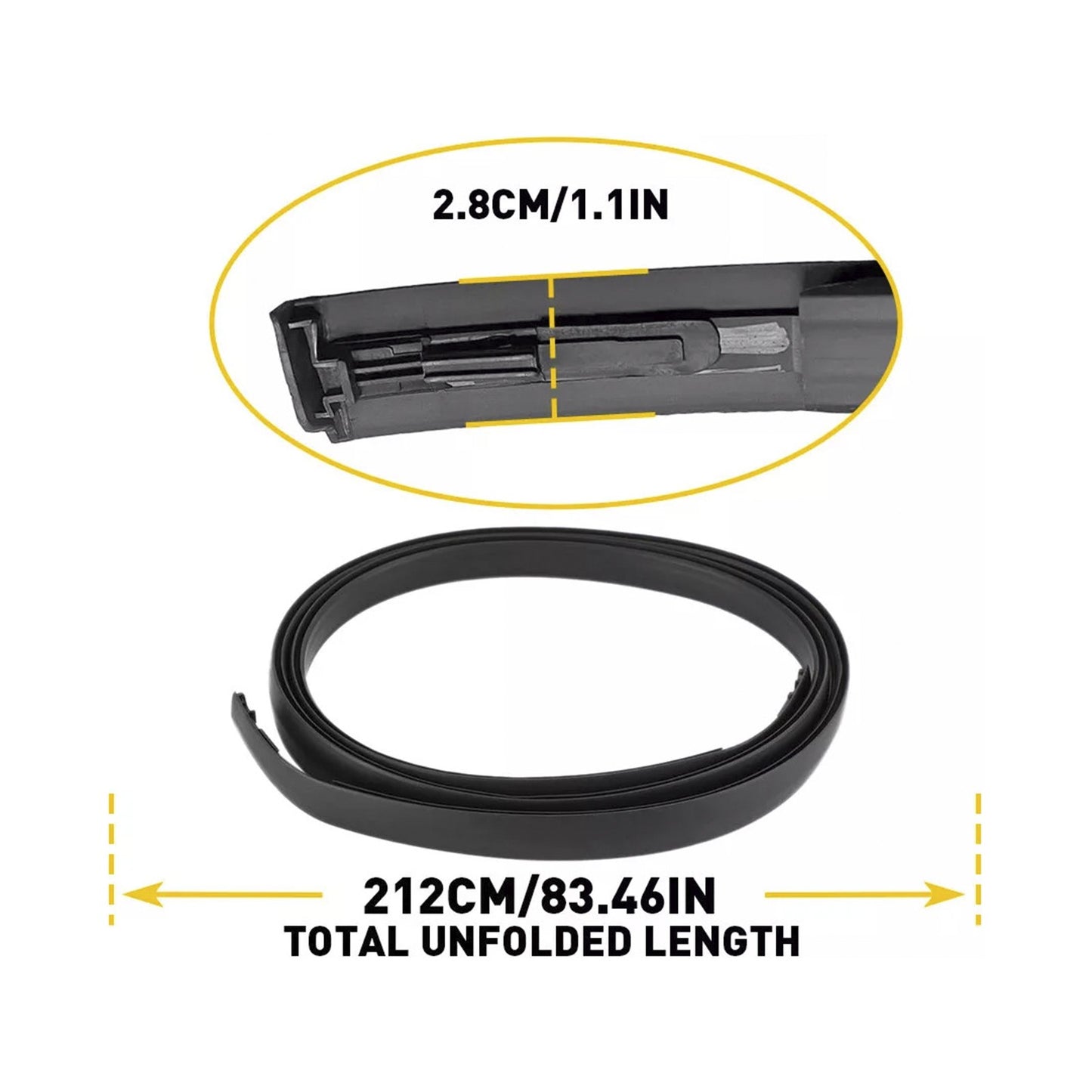 2PCS Roof Drip Molding Trim Center Rubber For Scion xB 2008-2015 US