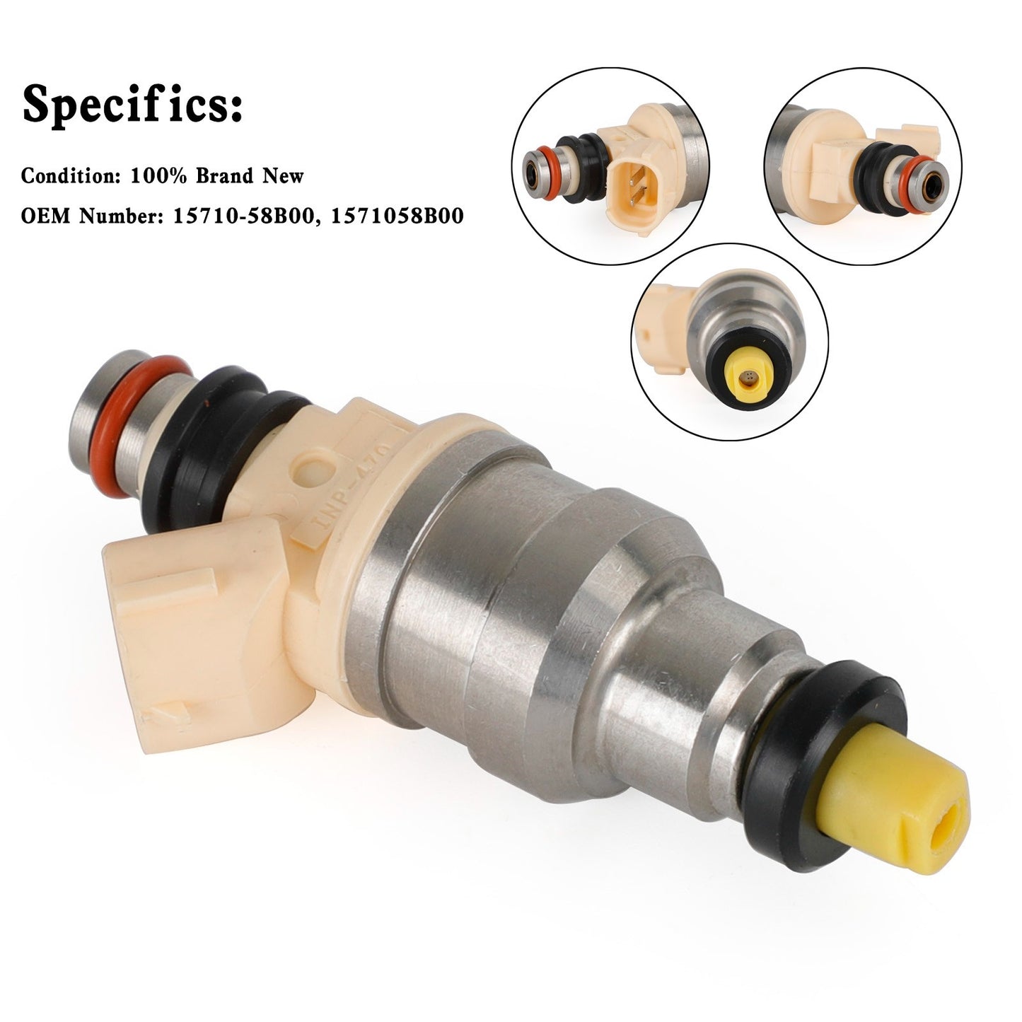 4PCS 15710-58B00 Fuel Injectors Fit Suzuki Sidekick Tracker X-90 1.6L INP-470