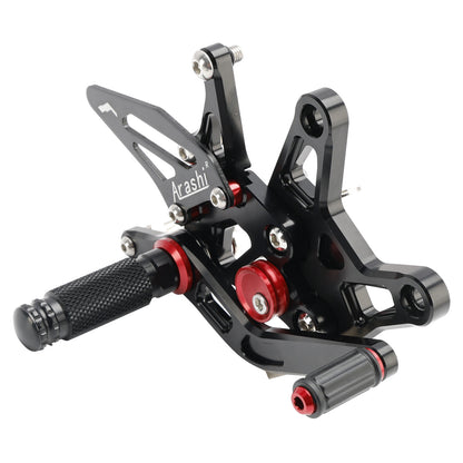 Racing Adjustable Rearsets Foot Pegs Black For Kawasaki ZX6R ZX-6R 2024-2025 24