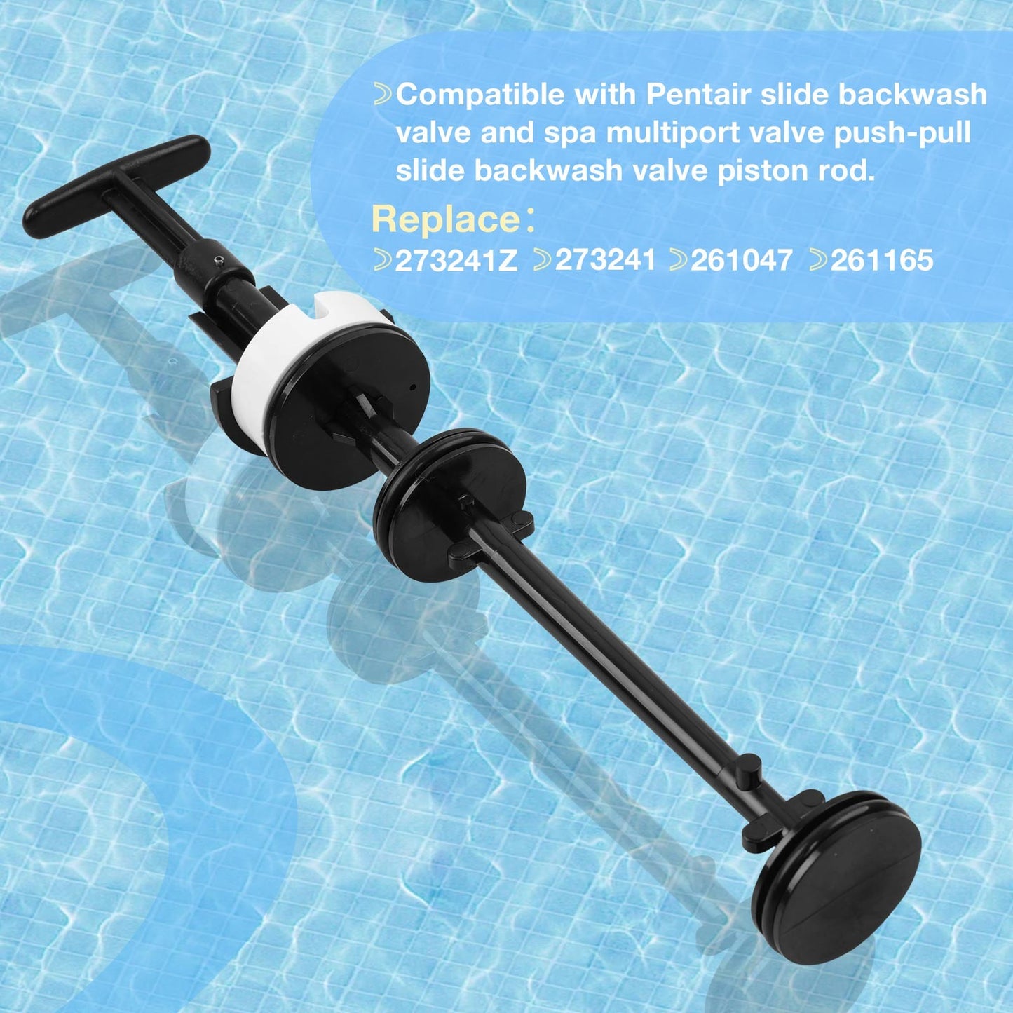 2" PVC Slide Piston Rod Assembly For Pentair Pool & Spa Slide Backwash Valve