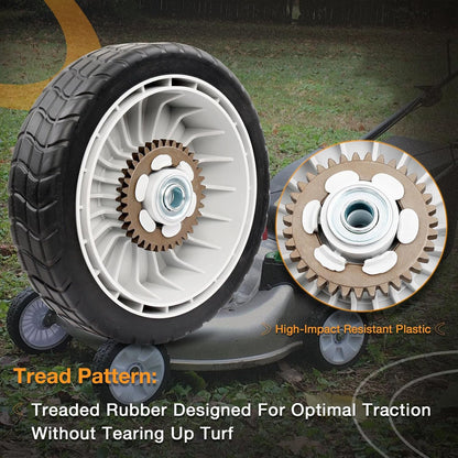 2-Pack 8" Lawn Mower Rear Wheels For Honda HRR216 HRS216 HRT216 42710-VE2-M02ZE