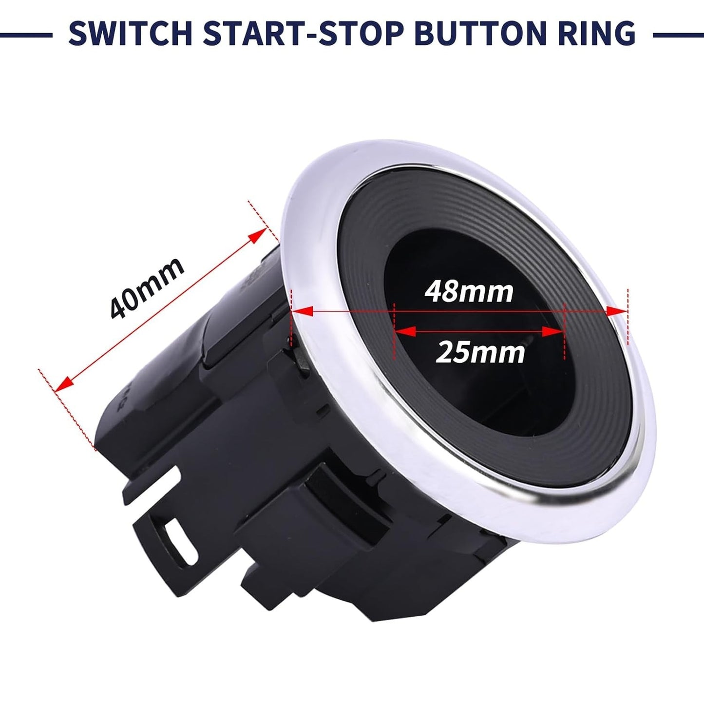 Engine Ignition Start-Stop Switch Button Ring For Nissan Pathfinder 2013-2020