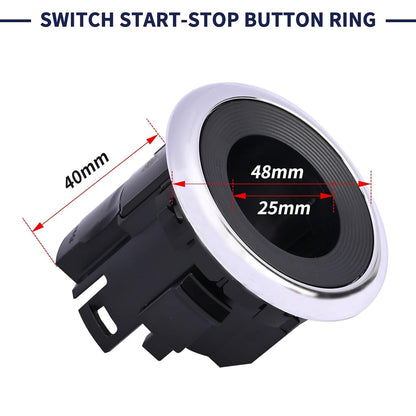 Engine Ignition Start-Stop Switch Button Ring For Nissan Pathfinder 2013-2020