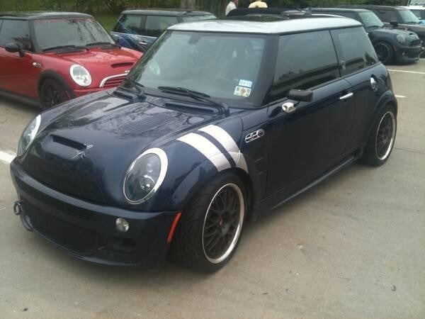 4" Dual Fender Stripe Hash Mark Stripe Decal Graphic Kit For MINI COOPER