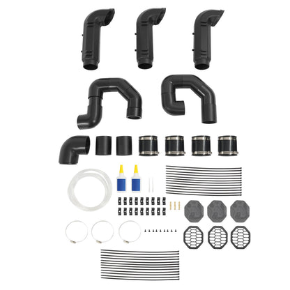 Solid Spare Snorkel Riser Kit For Polaris 2016-2021 RZR Turbo 4/S/S 4/XP/XP 4 Painted Black
