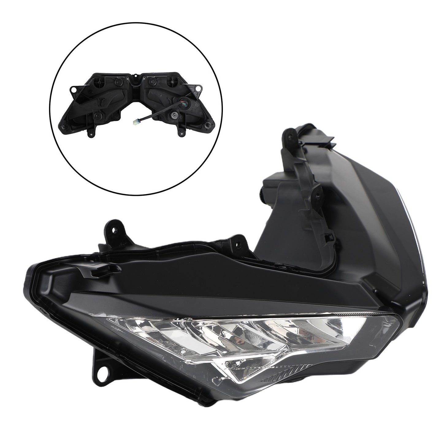 Headlamp Headlight Guard Protector Grill Led Clear For Kawasaki Ninja 400 18-23
