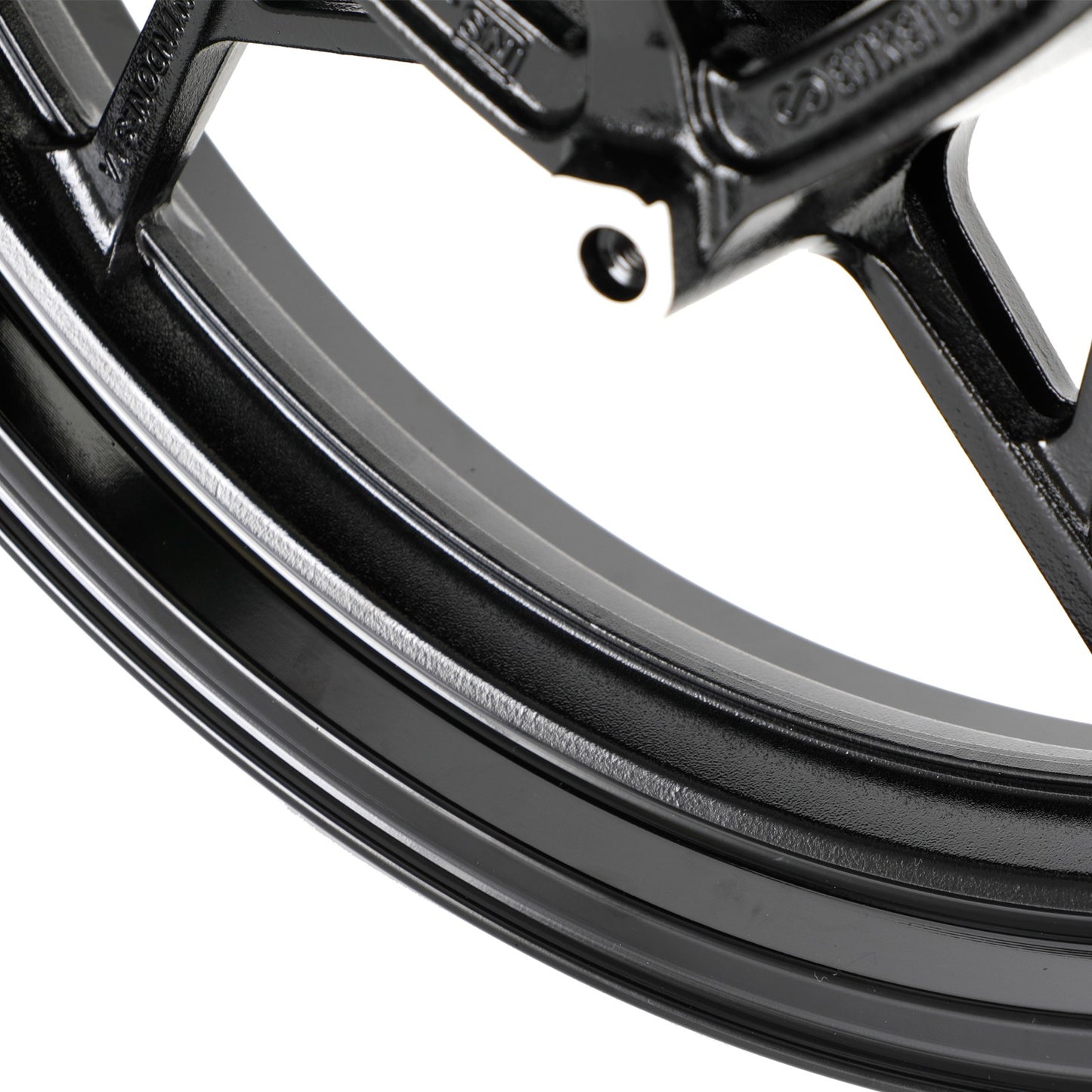 Glossy Black Front Wheel Rim For Kawasaki Z400 EX400 Ninja 400 ABS 2018-2023