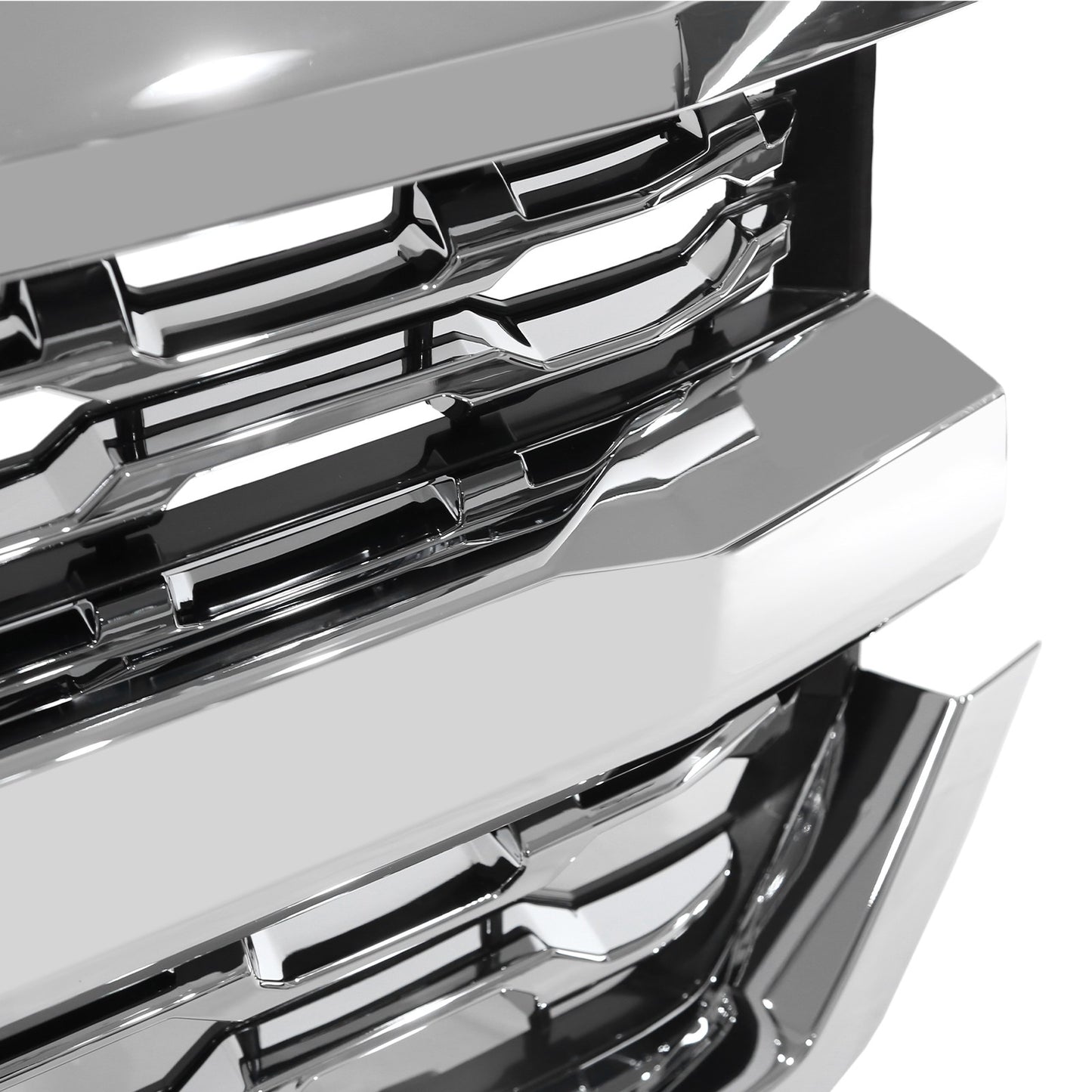 For Chevrolet Silverado 1500 2016 2017 2018 Chrome Front Bumper Grille LTZ Style