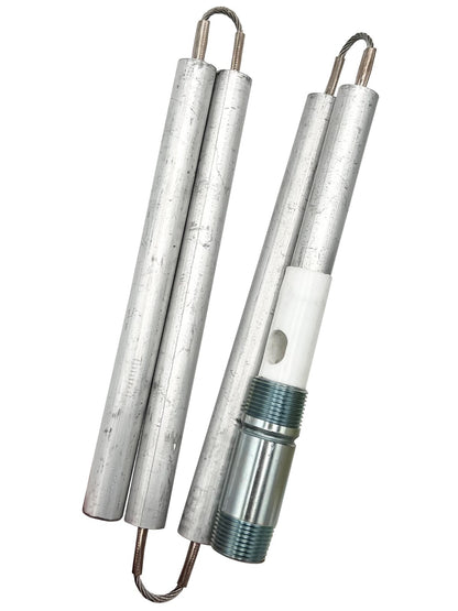Solid Spare Anode Rod 42" Nipple Type Aluminum/Zinc Replaces Blue Lightning 1027410