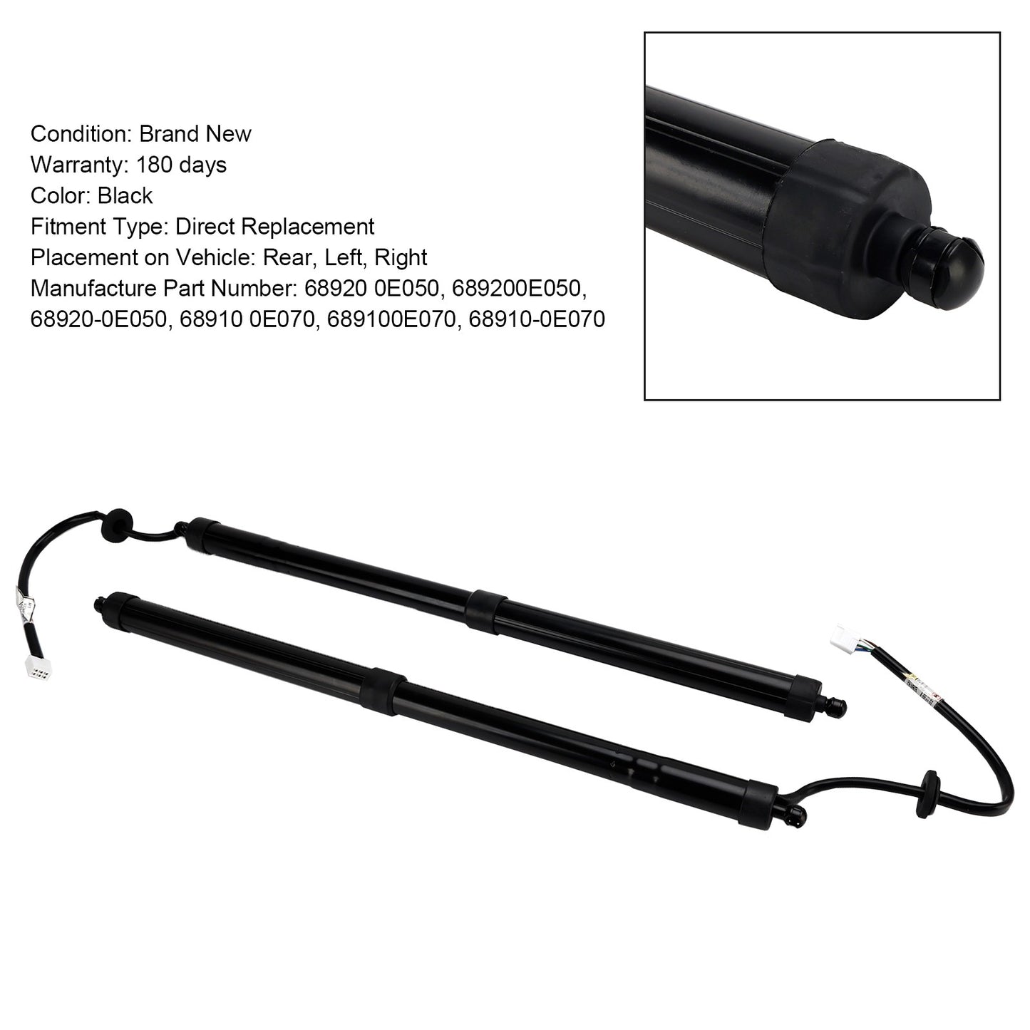 2PCS Electric Tailgate Lift 68910-0E070 Fit Toyota Highlander 2020-2023