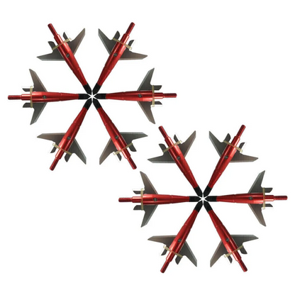 12PCS Hunting Red Killzone Broadheads 100Grain Sharpen Blade 1" Cut Archery Tips