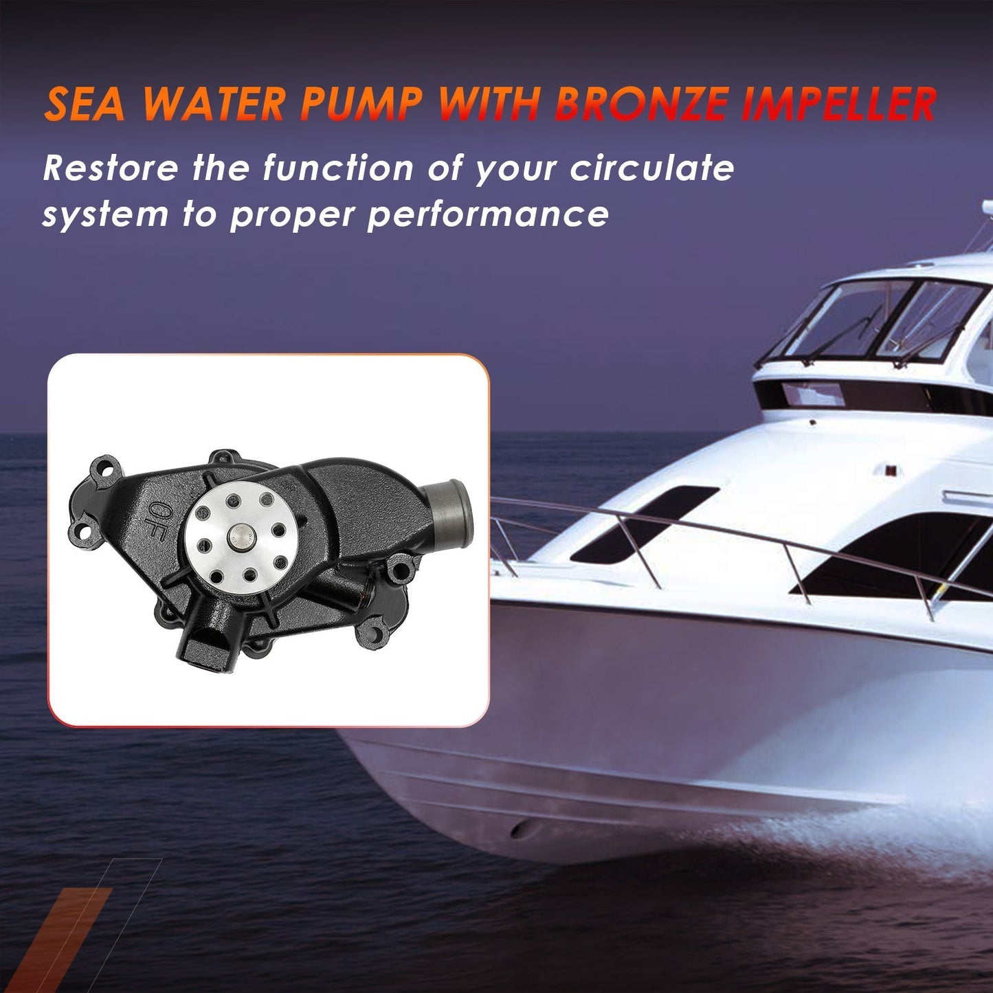 Sea Water Pump For Mercruiser OMC Stern Drive Penta 4.3L 5.0L 8M0113734 8503991