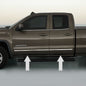 CHROME SIDE DOOR TRIM ROCKER PANEL MOLDING For GMC SIERRA 14-17