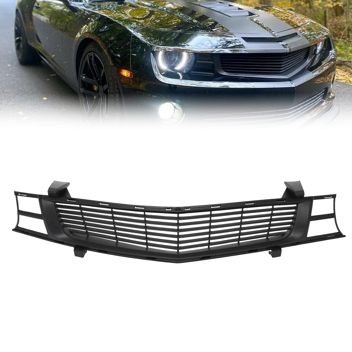 Solid Spare Black Heritage Upper Grille For 2010-13 Chevy Camaro ZL1 2012-15 #92208704