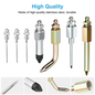 7pcs Grease Gun Accessory Kit Needle Tips Elbow Adapter Dispenser Rubber Nozzle
