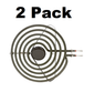 Solid Spare (2) Stove 8 Inch Surface Burner Element for Whirlpool 9761345 8053268
