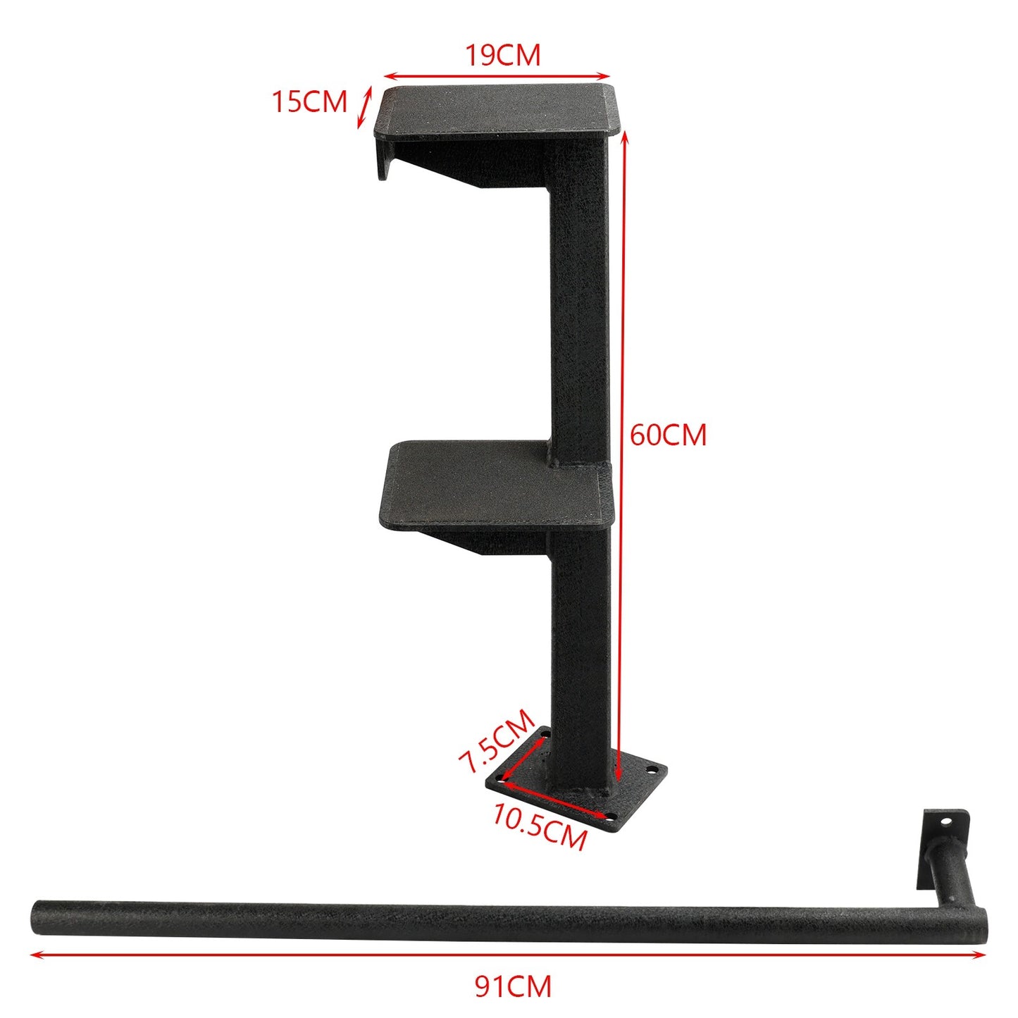 3 Step Combo Step bass Boat Trailer Steps