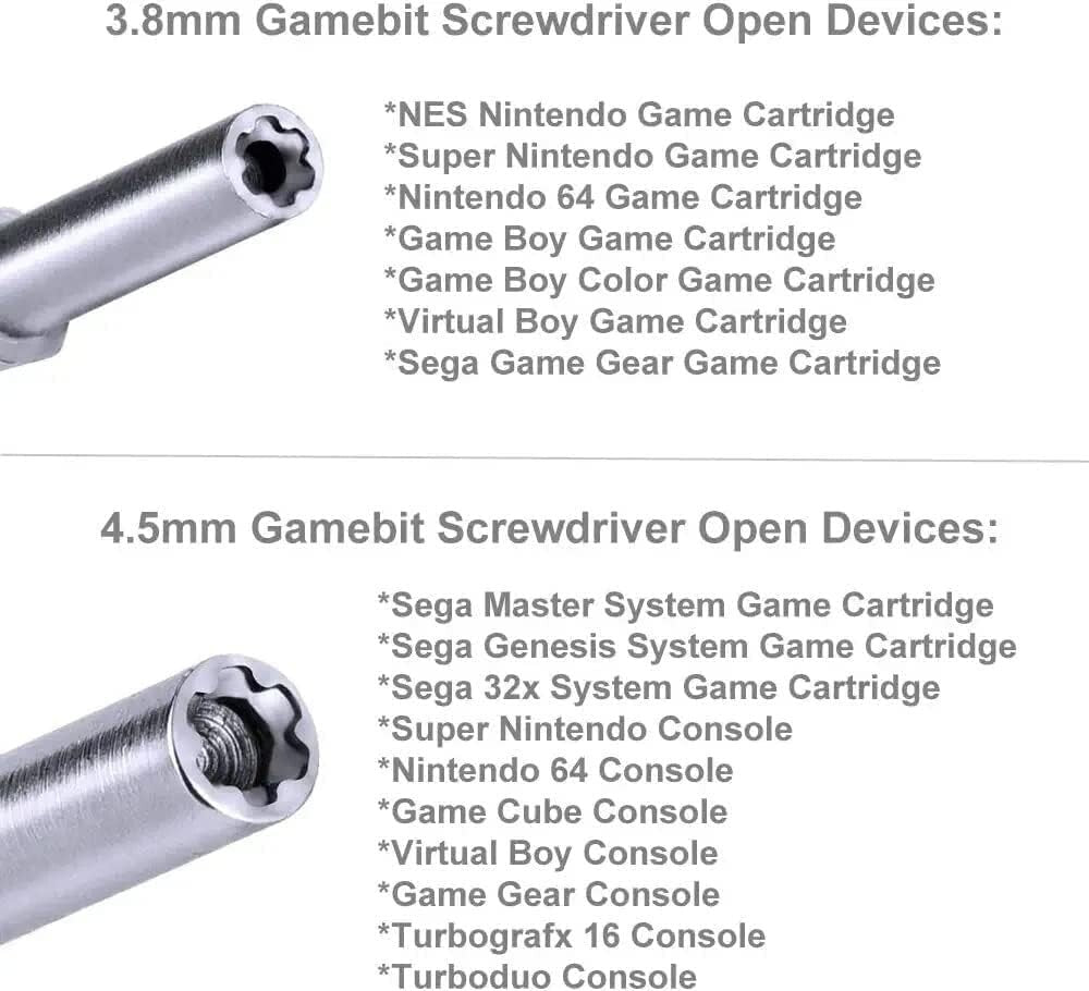 72 Pin Connector Replacement Part with 3.8mm 4.5mm Screwdriver For Nintendo NES