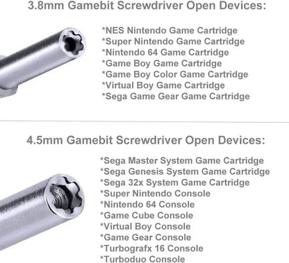 72 Pin Connector Replacement Part with 3.8mm 4.5mm Screwdriver For Nintendo NES