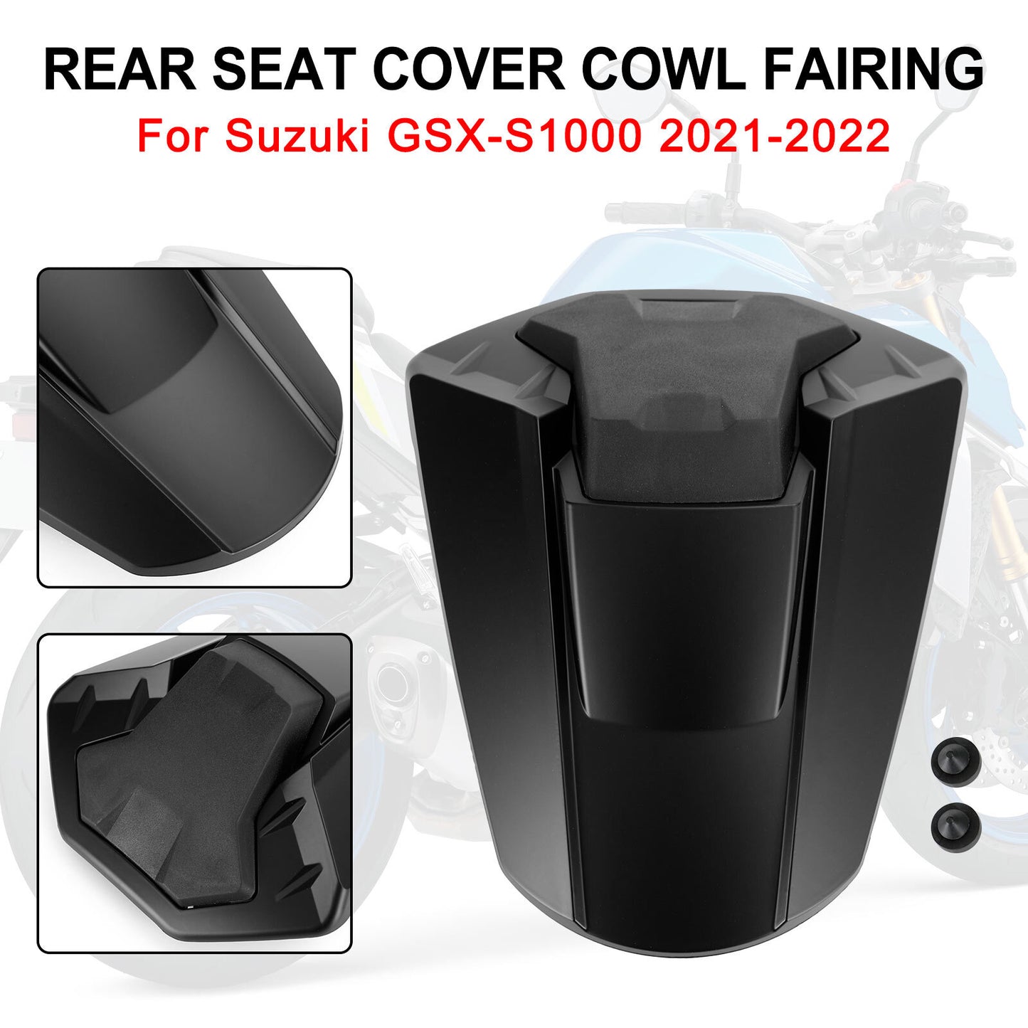 Rear Seat Cover Cowl Fairing For Suzuki GSXS 1000 GSX-S1000 21-24 Matt Black