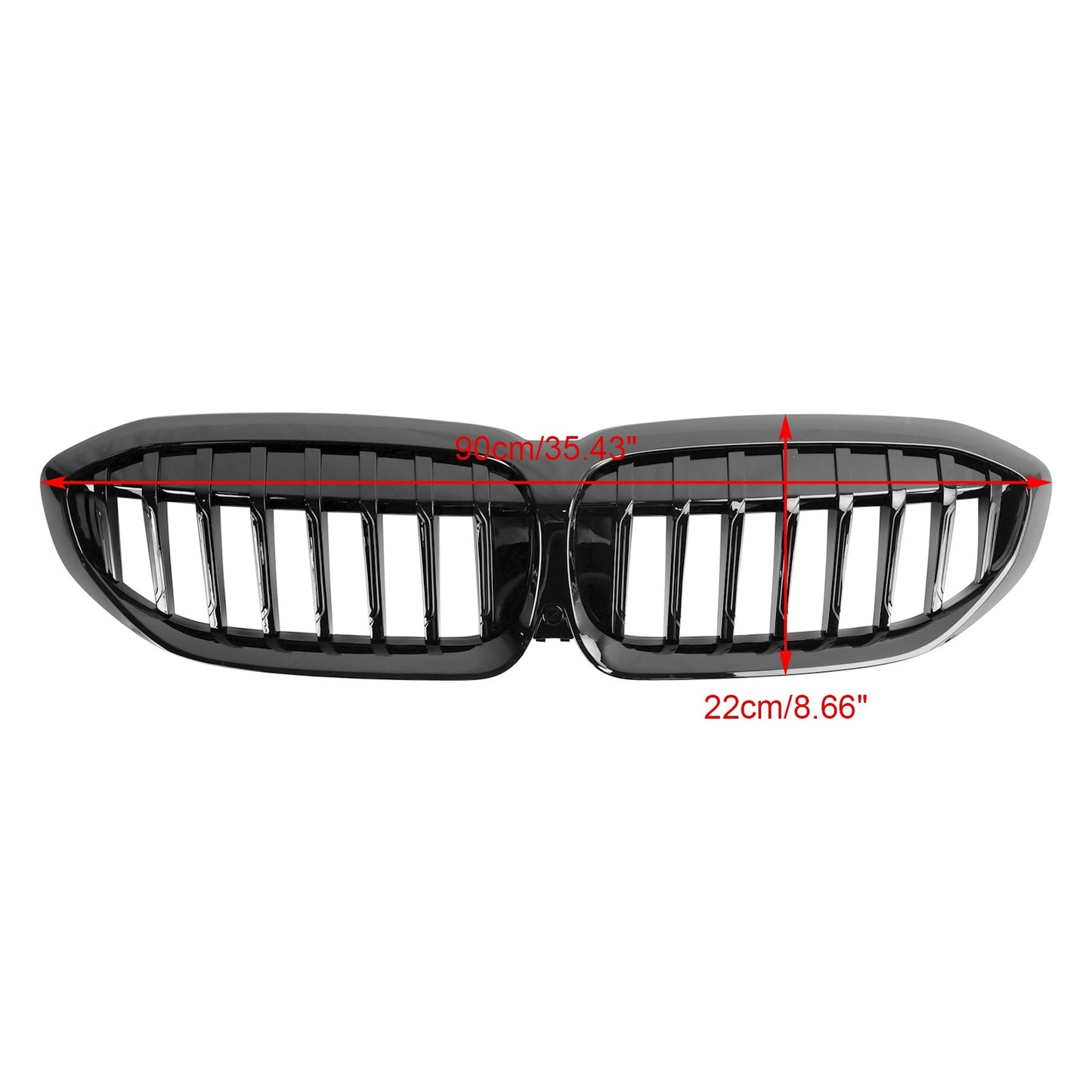 Gloss Black Kidney Grille Grill 51138072085 Fit BMW 3 Series G20 2019-2022