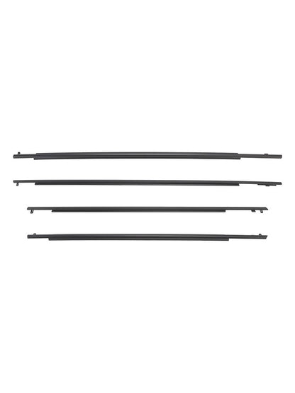 4PCS Door Glass Belt Outer Molding Weatherstrip For Toyota Prius 2010-2015