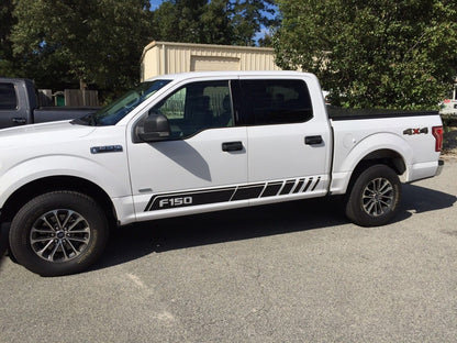 Rocker Stripe Rally Racing Side Body Stripe Decal for FORD F150 SUPERCREW ONLY