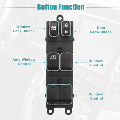 Master Power Window Switch Front Driver Side For 2010-2012 Subaru Legacy Outback