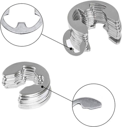 380Pcs Stainless Steel E-Clip Circlip Kit Retaining Ring Assortment Set 14 Sizes