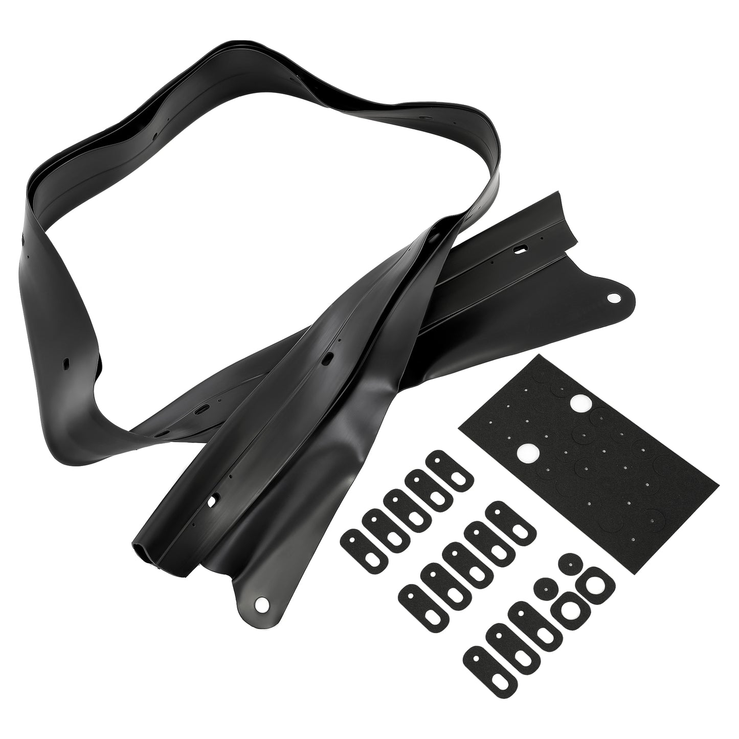 Solid Spare Fit Mazda Miata 1990-2005 Convertible Soft Top Replacement Rain Rail w/ Hardware