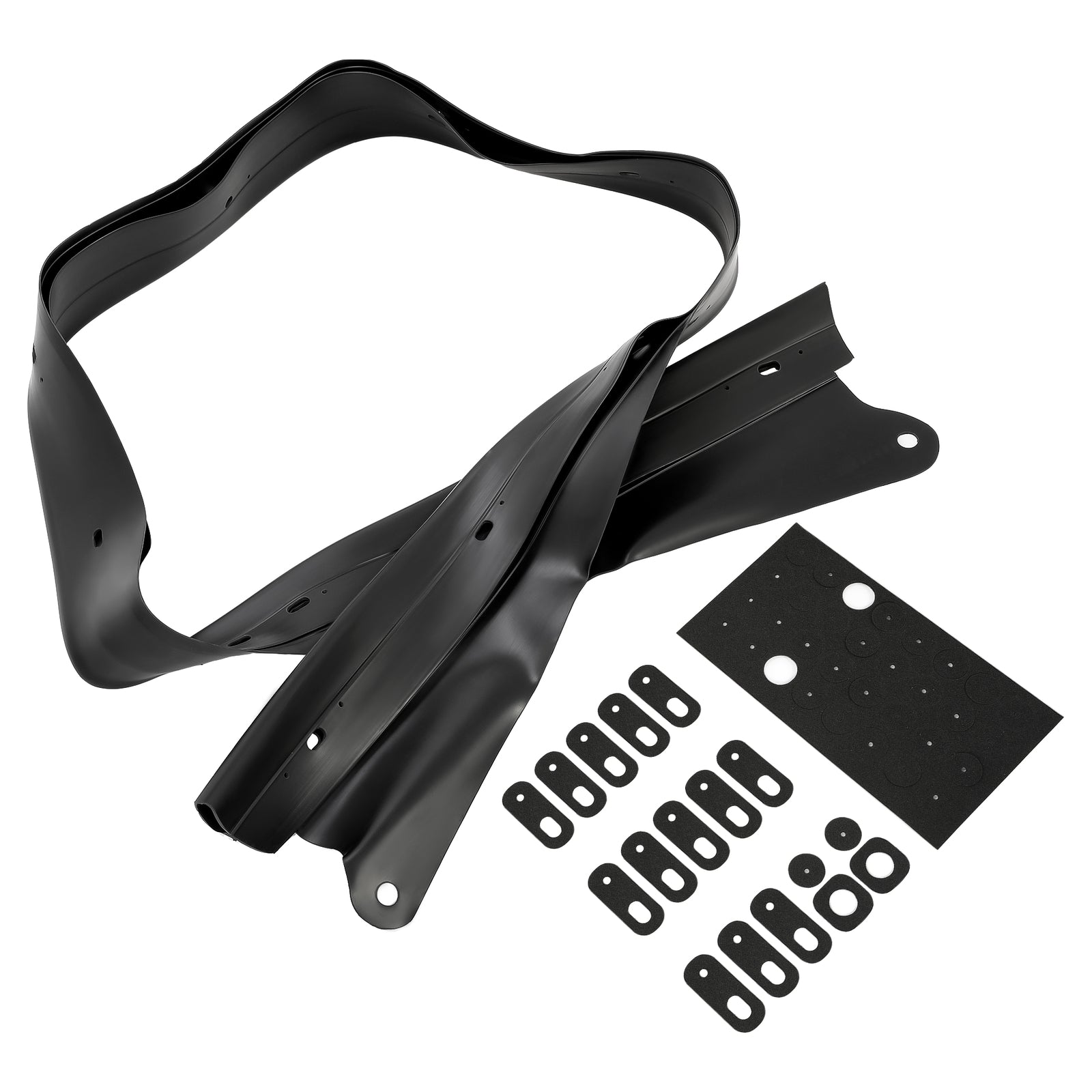 Solid Spare Fit Mazda Miata 1990-2005 Convertible Soft Top Replacement Rain Rail w/ Hardware