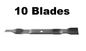 Solid Spare 10PK Oregon 195-005 Lawn Mower Mulching Blades 138971 42" Craftsman Husqvarna