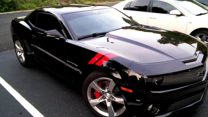 3" Dual Fender Stripe Hash Mark Stripe Decal Graphic Kit For Chevy Camaro