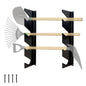 Garage Shed Tool Organizer Wall Mount Racks for Shovels and Rakes, Steel (1 Set)