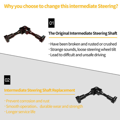 55057335AB Lower Steering Column Intermediate Shaft Fit for 14-20 Dodge Ram 1500