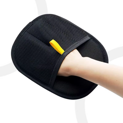 2 PCs Electrostatic Pet Hair Removal Gloves Reusable Pet Grooming Gloves Brush