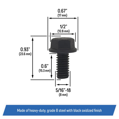 Differential Cover Bolts for AMC 20 - Jeep CJ, Scrambler, Wagoneer, J10 (12)