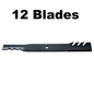 Solid Spare 12 Oregon 96-319 Replacement Lawn Mower Blades 20 1/2" for Hustler Excel