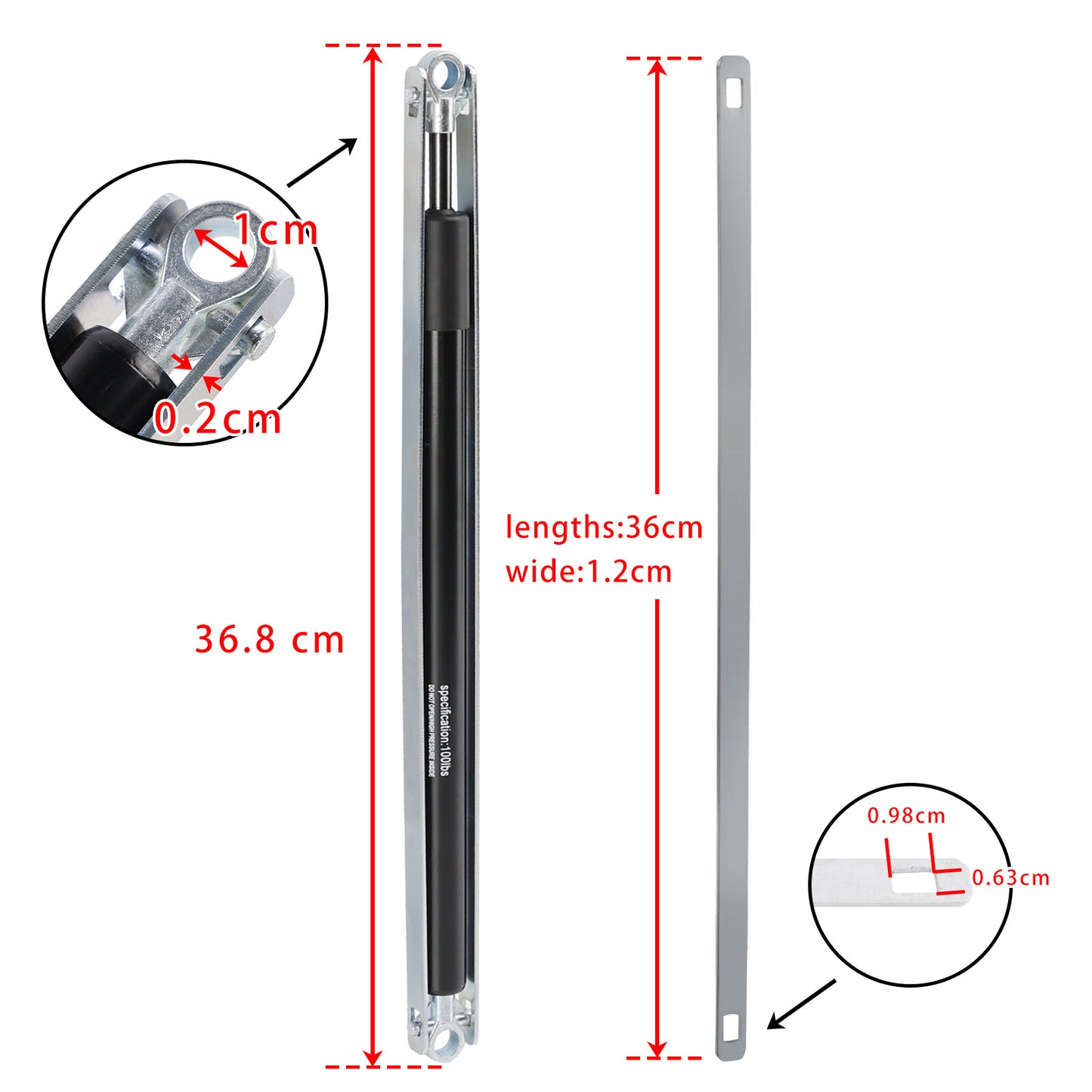 2PCS 36-80 Standard Strut Kit For Werner Aluminum Attic Ladders AH2210  AH2210B