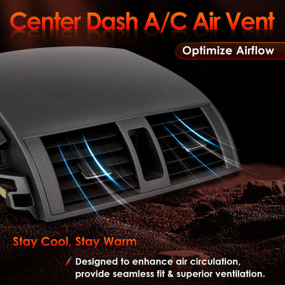 Center Dash A/C Air Vent Trim Panel Cover For 2006-12 Toyota RAV4 55670-42060-B0
