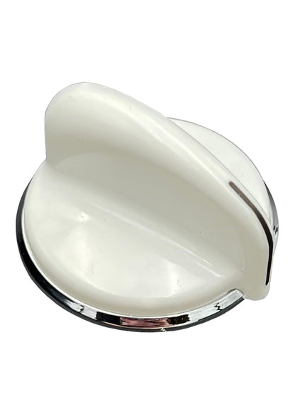 Solid Spare (2) Washer Knob for GE 175D3296P001 White Silver Knob - NEW