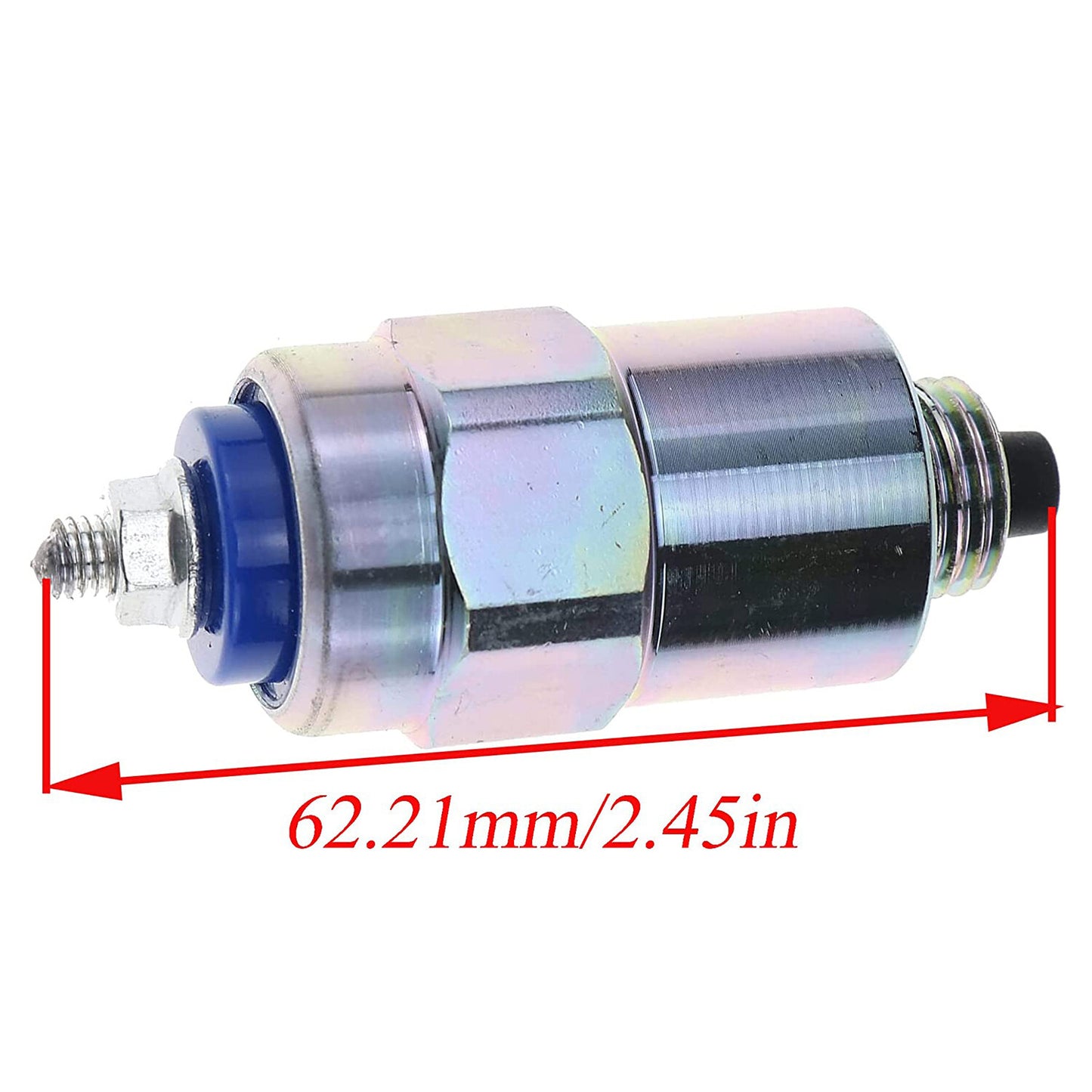 Solid Spare Fuel Shut Off Solenoid Fits Ford Tractor 250C, 260C, 276V,Ford Backhoe 555C 545D
