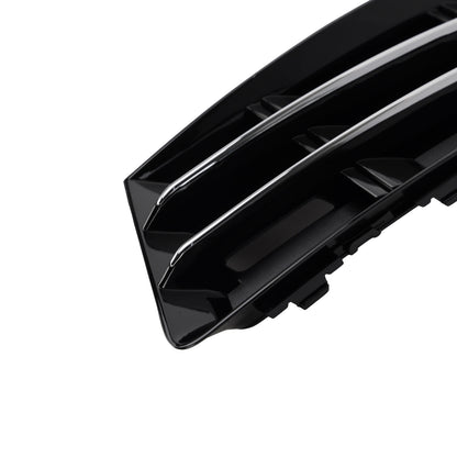 2PCS Front Fog Light Grille Lower Bumper Grill Fit AUDI A4 B9 2016-2018