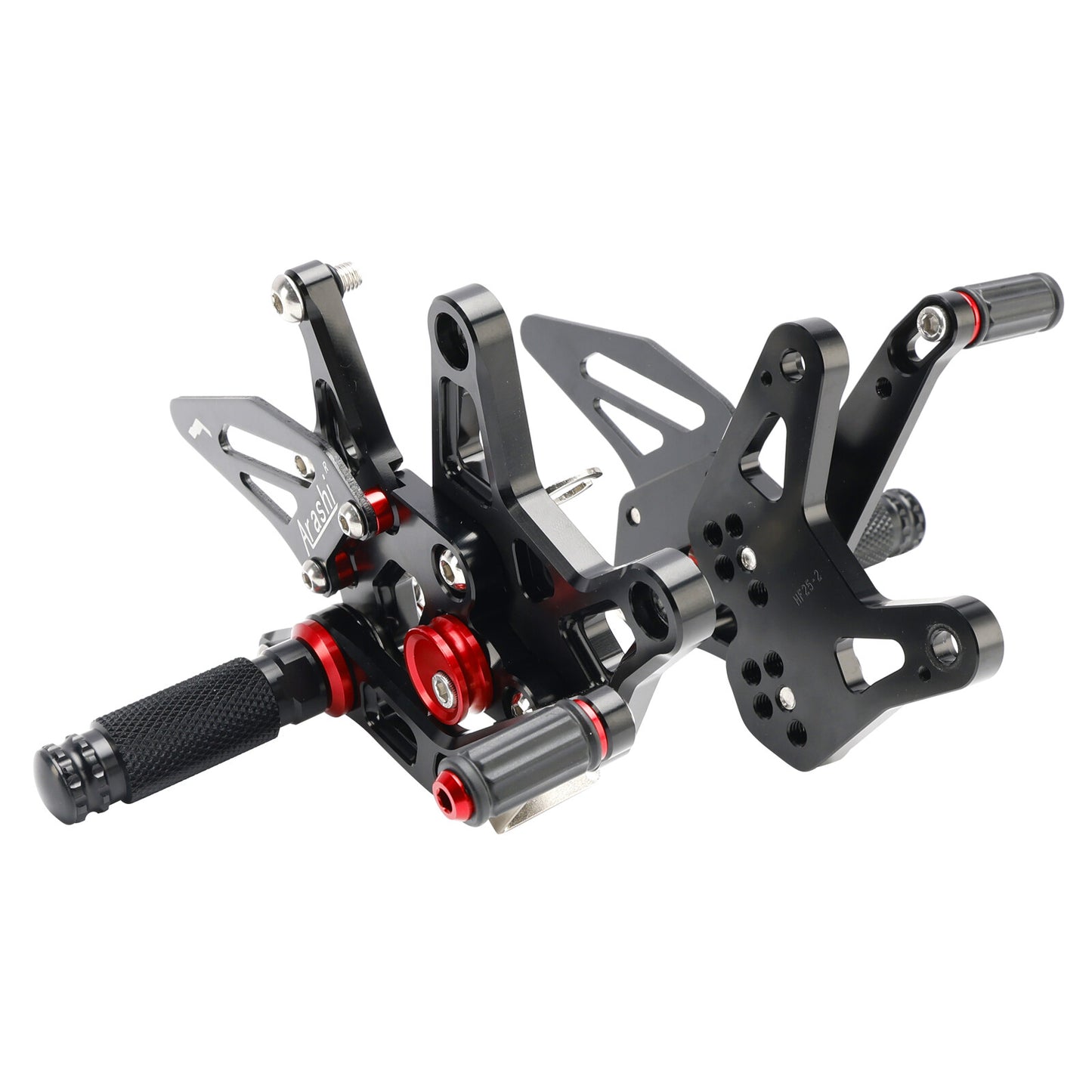 Racing Adjustable Rearsets Foot Pegs Black For Kawasaki ZX6R ZX-6R 2024-2025 24