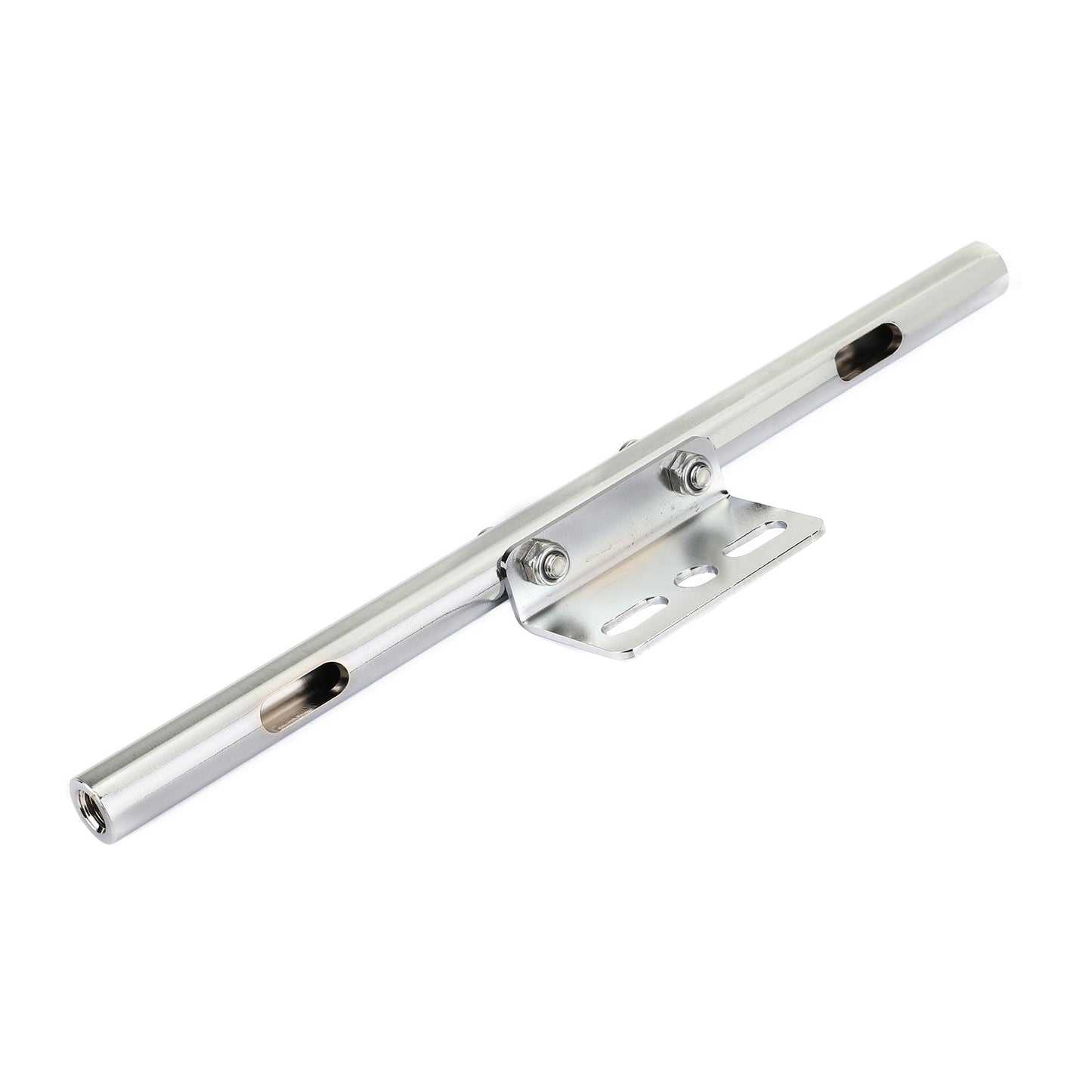 Universal Moto Front Turn Signal Spot Light Bar Mount Bracket Clamp Chrome