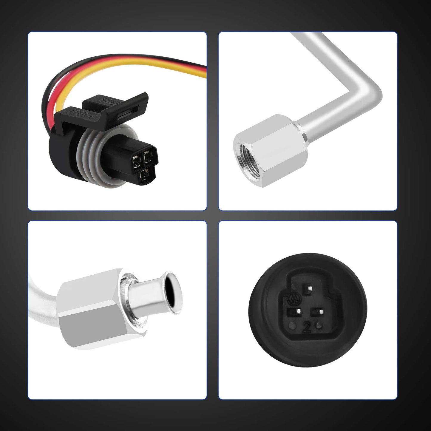Exhaust Back Pressure EBP Tube Sensor For 2003-2004 Ford F-250 F-350 F-450 F-550