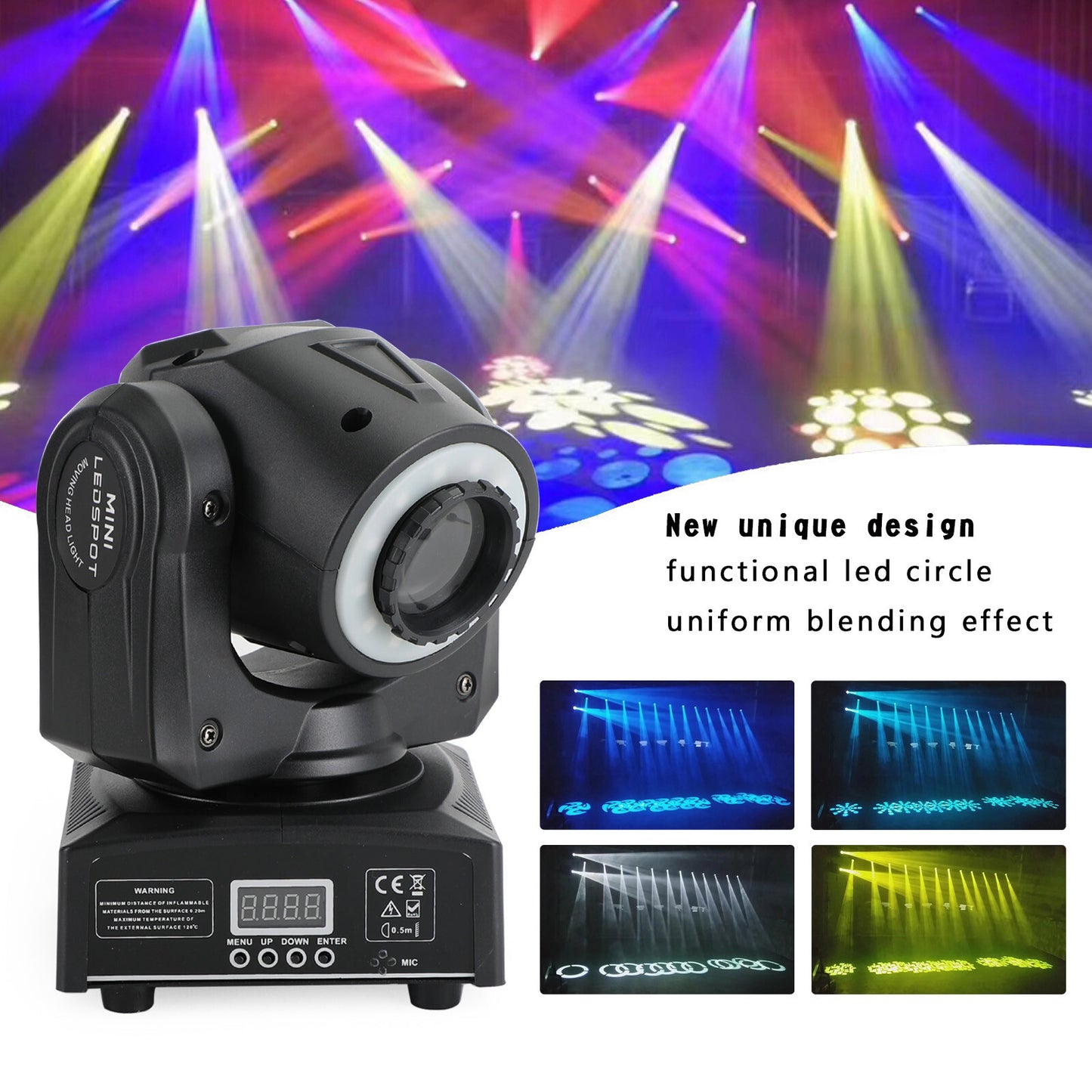 100W LED Moving Head Stage Light RGBW Gobo Spot Club Disco DJ Party Lighting DMX
